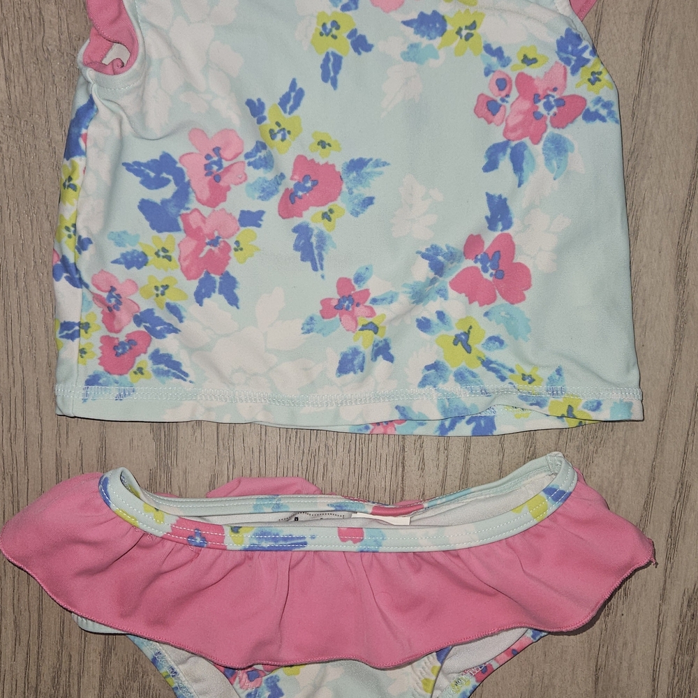 Floral Two-Piece Swimsuit for Kids